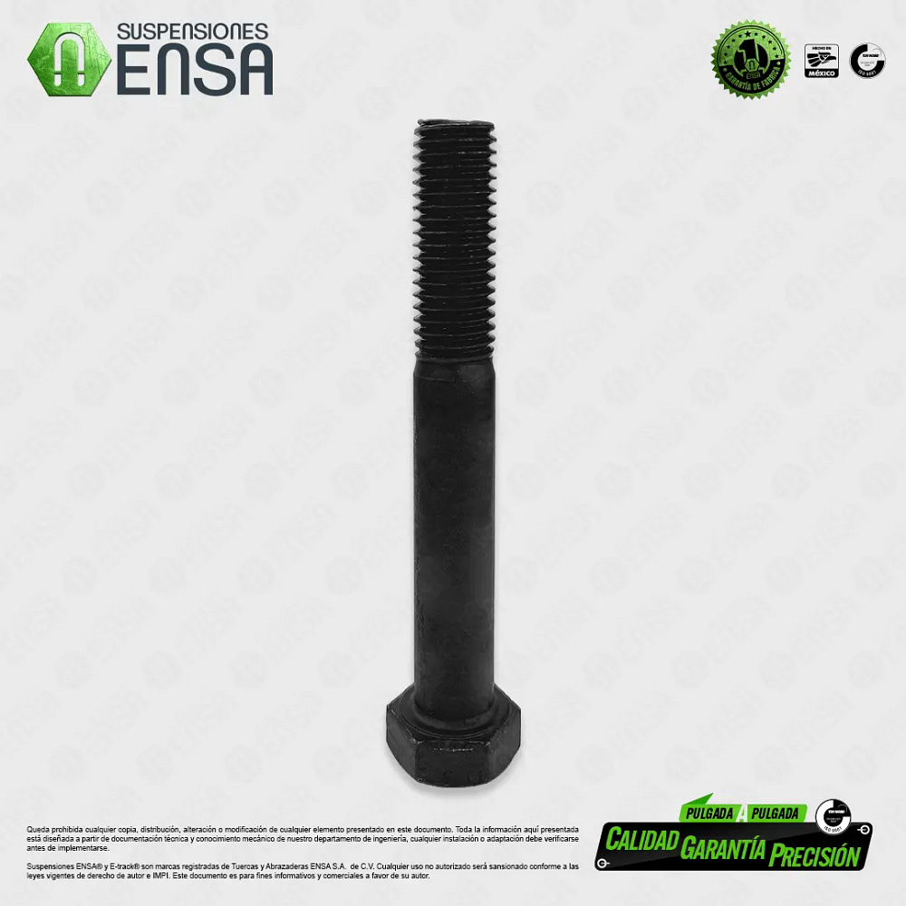 Tornillo Hexagonal Grado 5 Pavonado NC 5/8" x 4 1/2"