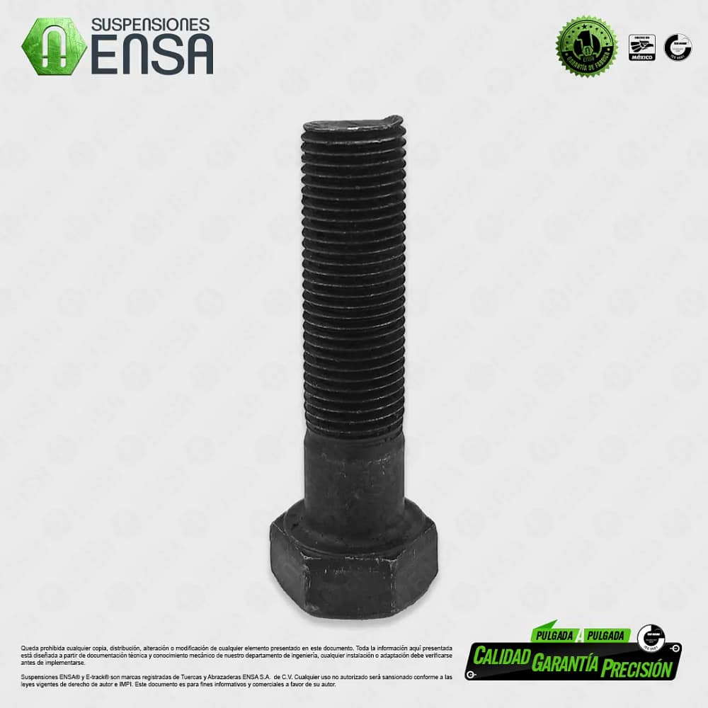 Tornillo Hexagonal Grado 5 Pavonado NF 1/2" x 2"