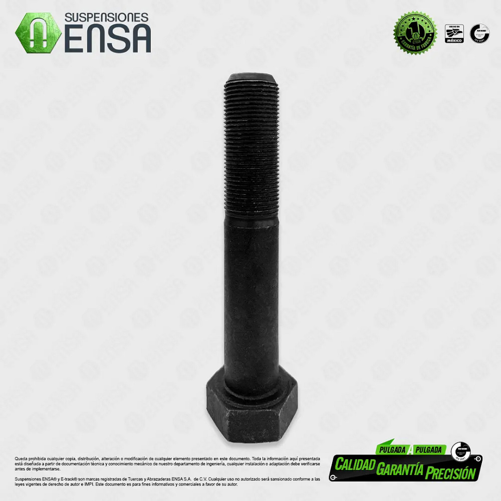 Tornillo Hexagonal Grado 5 Pavonado NF 1" x 5 1/2"
