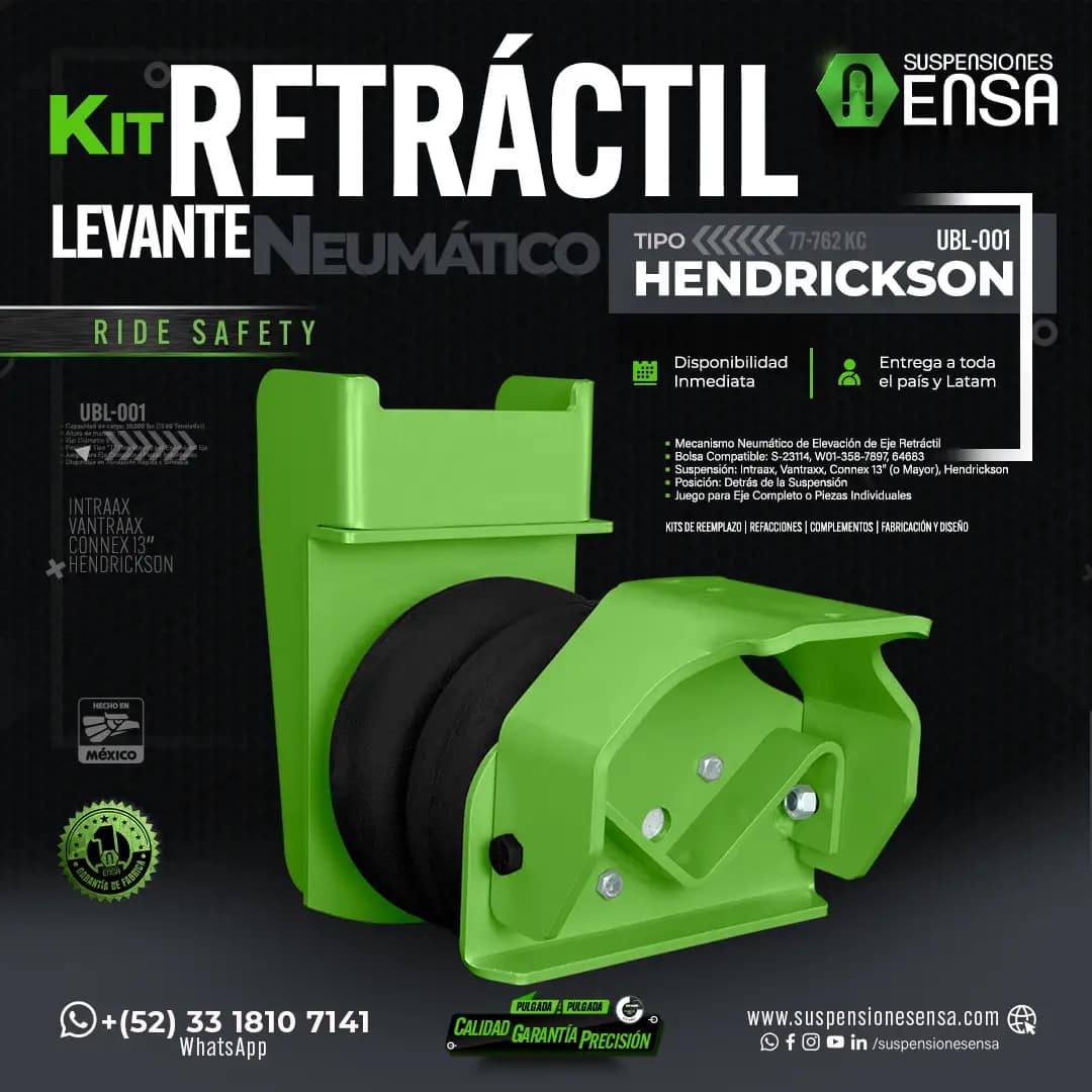 Kit retráctil levante neumático