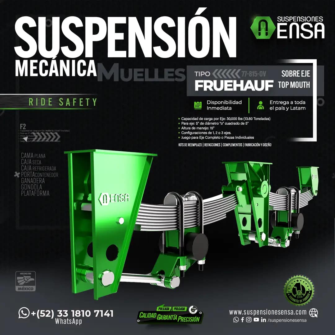 Suspensión mecánica muelles