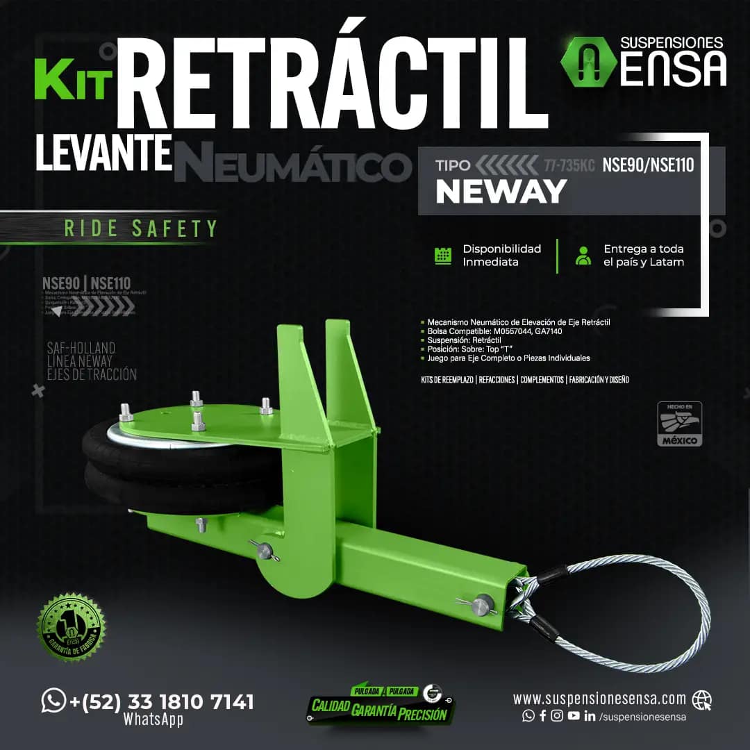 Kit retráctil levante neumático
