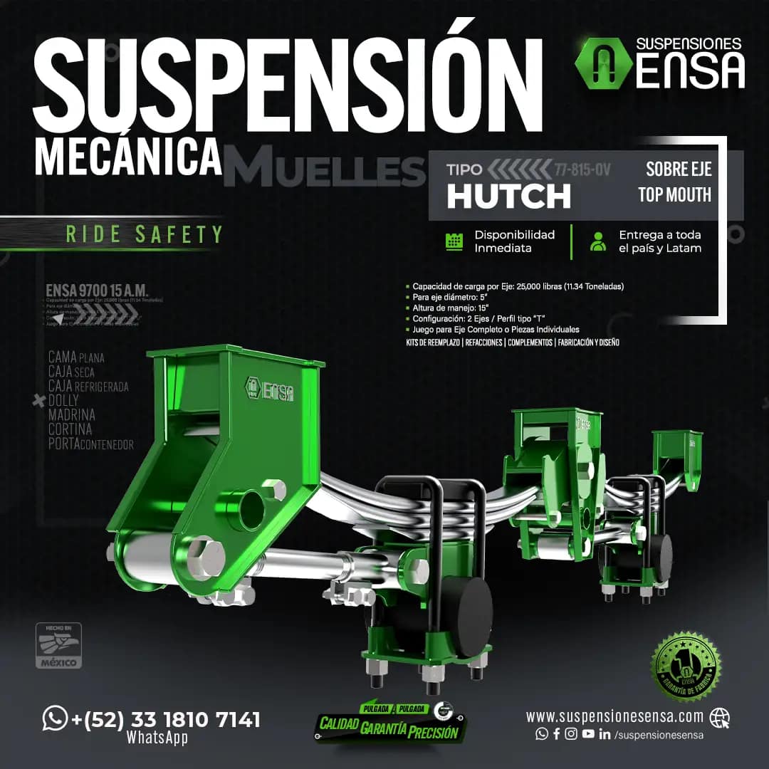 Suspensión mecánica muelles