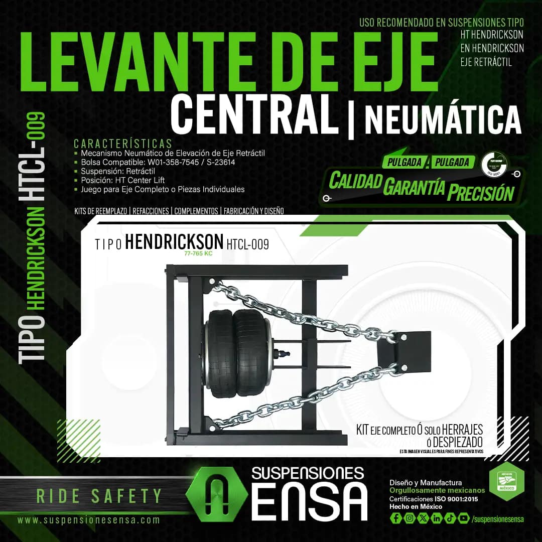 Levante de eje central | neumática