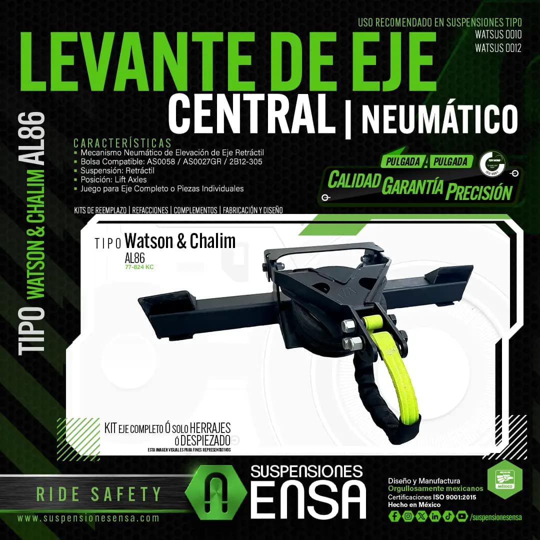 Levante de eje central | neumático