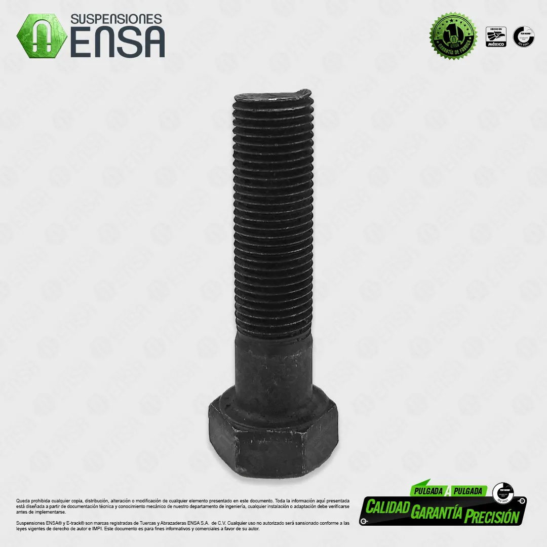 Tornillo Hexagonal Grado 5 Pavonado NF 1/2" x 2"