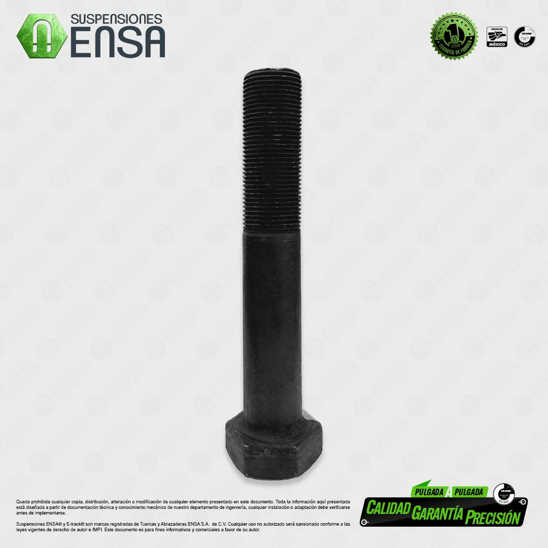 Tornillo Hexagonal Grado 5 Pavonado NF 1" x 6"
